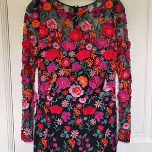 Lela Rose floral dress